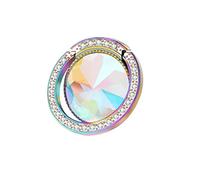 Lenoup - Anello per telefono con brillantini iridescenti, anello per telefono con diamanti artificiali, anello per telefono cellulare con strass (Rainbow)