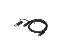 Lenovo 1 M USB Cavo di Trasferimento Dati per Notebook Tipo C Maschio & a Nero