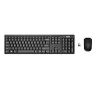 Lenovo 100 Wireless Keyboard & Mouse Combo, Ambidextrous 1000 DPI Mouse Optical Sensor, upto 3M clicks, Ultra slim water resistant keyboard, 2.4 GHz Wireless Nano USB