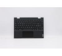 Lenovo 100e 2nd Gen Supporto per Polsi Copertura Touchpad Tastiera Swiss Nero