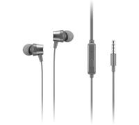 Lenovo - 110 cuffie in-ear analogiche - Microfono in linea - Connettività da 3,5 mm - Pulsante Play & Pause - 3 dimensioni di auricolari inclusi