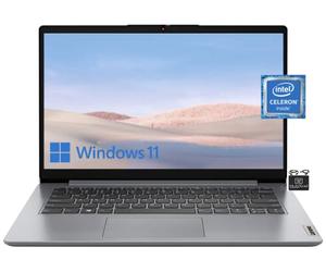 Lenovo 2022 Premium Ideapad, laptop leggero con schermo HD da 14 pollici, Intel Celeron N4020 dual-core (fino a 2,8 GHZ), 4 GB di RAM, 64 GB eMMC, WiFi, Bluetooth, webcam, lunghe ore, finestra 11S+