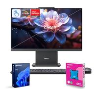 Lenovo 2025 IdeaCentre Next Gen Copilot AI Ready Business All-in-One, touchscreen FHD da 27" 100Hz, AMD Ryzen 7 7735HS, RAM DDR5 da 64 GB, SSD da 4 TB, Wi-Fi 6, Win 11 Pro, grigio, pacchetto SSD