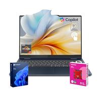 Lenovo 2025 IdeaPad Slim 5 Next Gen AI Copilot Business Laptop, touchscreen FHD+ da 16", AMD Ryzen 7 350, RAM DDR5 da 32 GB, SSD da 1 TB, KB retroilluminato, Wi-Fi 7, W11P, bundle con SSD esterno