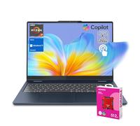 Lenovo 2025 IdeaPad Slim 5 Next Gen AI Copilot Business Laptop, touchscreen FHD+ da 16", AMD Ryzen 7 350, 64 GB di RAM DDR5, SSD 2 TB, KB retroilluminato, Wi-Fi 7, W11H, bundle con SSD esterno ADATA