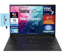 Lenovo 2025 ThinkPad X1 Carbon Gen 12 AI Laptop 14" IPS WUXGA (Intel Core Ultra 7 155U, 32 GB LPDDR5X, 1 TB SSD, AI Copilot, KYB retroilluminato, lettore FP, 2 Thunderbolt 4, Win11P) con espansore