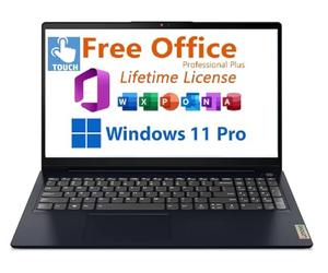Lenovo 2026 IdeaPad 1i - Computer portatile touchscreen FHD da 15,6", con ufficio a vita, Intel Core i5-1335U di 13a generazione, 8 GB di RAM, SSD da 512 GB, grafica Intel Iris Xe, Win 11 Pro Wi-Fi