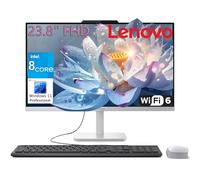 Lenovo 24 All-in-One Desktop Computer per Home Office, 32GB DDR4 RAM, 1TB PCIe SSD, Intel 4-Core Processor (Beat i3-1110G4), 23.8" FHD AIO, WiFi 6, Bluetooth, RJ-45, HDMI, Windows 11 Pro, AZ-XUT