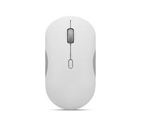 Lenovo 350 - Mouse silenzioso Bluetooth (ottico a infrarossi, ergonomico, ambidestro, pulsanti programmabili, ruota dinamica, 3 livelli di dpi, x1 batteria AA, facile cambio a 2 dispositivi) grigio