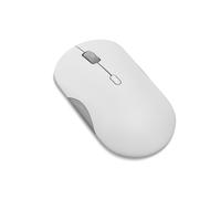 Lenovo 350 - Mouse silenzioso Bluetooth (ottico a infrarossi, ergonomico, ambidestro, pulsanti programmabili, ruota dinamica, 3 livelli di dpi, x1 batteria AA, facile cambio a 2 dispositivi) grigio
