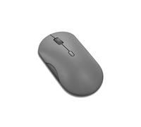 Lenovo 350 - Mouse silenzioso Bluetooth (ottico a infrarossi, ergonomico, ambidestro, pulsanti programmabili, ruota dinamica, 3 livelli di dpi, x1 batteria AA, facile cambio a 2 dispositivi) grigio