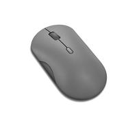 Lenovo 350 - Mouse silenzioso Bluetooth (ottico a infrarossi, ergonomico, ambidestro, pulsanti programmabili, ruota dinamica, 3 livelli di dpi, x1 batteria AA, facile cambio a 2 dispositivi) grigio