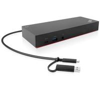 Lenovo 40AF0135EU replicatore di porte e docking station per laptop Cablato Nero (ThinkPad Hybrid USB-C + USB-A Dock, 135W. WAR
