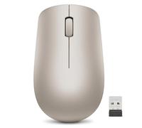 Lenovo 530 - Mouse wireless da 2,4 GHz, ricevitore USB nano 1200 dpi, ambidestro, colore mandorla