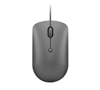 Lenovo 540 USB-C - Mouse per computer con connessione cablata per PC, laptop, computer con Windows o Chrome OS, design ambidestro, 4 pulsanti, dimensioni compatte, colore: grigio tempesta