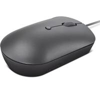 Lenovo 540 USB-C - Mouse per computer con connessione cablata per PC, laptop, computer con Windows o Chrome OS, design ambidestro, 4 pulsanti, dimensioni compatte, colore: grigio tempesta