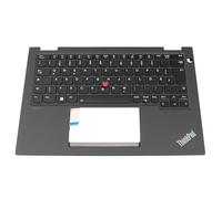 Lenovo 5M11C18715 originale tastiera incl. custodia DE (tedesco) nero/grigio con retroilluminazione e punto di traccia (no WWAN) per ThinkPad Yoga X13 Gen 2 (20W8/20W9)
