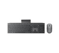 Lenovo 700 Modern Wireless Keyboard & Mouse Combo, 2.4GHz Dongle & Dual Bluetooth Connection, crittografia AES-128, durata della batteria 36 mesi, mouse silenzioso, Luna Grey
