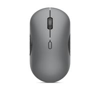 Lenovo 700 - Mouse silenzioso wireless multi-dispositivo (ottico a infrarossi, ricevitore USB, Bluetooth 5.3 Dual, Ergonomico, Ambidestro, x1 batteria AA, facile cambio tra 3 dispositivi) - Grigio