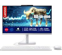 Lenovo A100 24'' FHD All in One Desktop Computer | CPU Intel Core 8-Core | 16GB RAM, 1TB di storage (512GB SSD & 512GB esterno) | WiFi 6, Bluetooth 5.2, HDMI | Windows 11 | Grigio nuvola | Grafica UHD