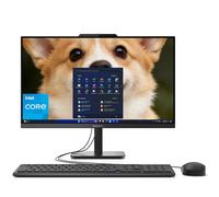 Lenovo AIO 24 pollici FHD All-in-One Desktop Computer per Home Office, Processore Intel 4-Core, 8GB DDR4 RAM, 512GB PCIe SSD, WiFi 6, Bluetooth 5.2, HDMI, Nero, Windows 11 Home