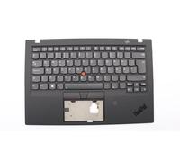 Lenovo Carbonio X1 6th Tastiera Palmrest Top Cover Svedese Finnish Nero 01YR558