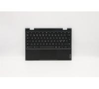 Lenovo Chromebook 100e 2nd Tastiera Palmrest Top Cover Nordic Nero 5CB0Y57917