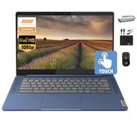 Lenovo Chromebook 14" Touchscreen Slim Laptop Business Student, 8-Core MediaTek Kompanio 520, 4 GB di RAM, 128 GB di memoria (64 GB eMMC+64 GB Card), WiFi 6, batteria lunga, Chrome OS+MarxsolAccessory