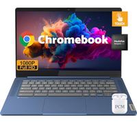 Lenovo Chromebook Computer portatile, 14 FHD IPS Touchscreen Light PC, 8-Core MediaTek Kompanio 520, 4GB RAM, 64GB eMMC, Chrome OS, Wi-Fi 6, lunga durata della batteria, USB-C