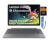 Lenovo Chromebook Duet 3 Tablet Laptop 2 in 1 con tastiera rimovibile (touchscreen QHD da 11", CPU Qualcomm 8-Core, 4 GB RAM, 128 GB (64 GB eMMC + scheda SD da 64 GB)) penna USI, webcam 8 MP, Chrome