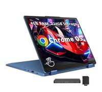 Lenovo Chromebook Flex 3i da 12,2" WUXGA Touchscreen 2-in-1 Laptop, Intel N100, 4GB LPDDR5, 224 GB di memoria (64 GB eMMC + set docking station da 160 GB), grafica Intel UHD, webcam HD, Wi-Fi 6