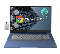 Lenovo Chromebook IdeaPad Slim 3, laptop touchscreen IPS da 14 ″ FHD, processore MediaTek Kompanio 520, 4 GB di RAM, 64 GB eMMC, webcam, tastiera regolare, WiFi6, Chrome OS, Abyss Blue, USB da 128 GB