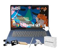 Lenovo Chromebook IdeaPad Slim 3 - Touchscreen antiriflesso IPS da 14", per aziende e studenti, MediaTek Kompanio 520, 4 GB di RAM, 64 GB eMMC, scheda micro SD da 256 GB, webcam, WiFi 6, Chrome OS