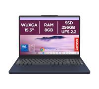 Lenovo Chromebook Plus - Notebook 15.3" IPS, Processore Intel Core 3 N355, 256 GB UFS 2.2, RAM 8 GB, ChromeOS, Cosmic Blue