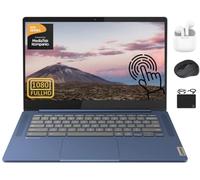 Lenovo Chromebook Slim Thin Light Laptop Student Business 2024, touchscreen FHD da 14 pollici, 8-Core MediaTek Kompanio 520, 4 GB di RAM, 128 GB (64 GB eMMC+64 GB Card), WiFi 6, ore lunghe, sistema