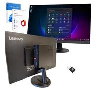 Lenovo Computer 27 Pollici Core i5 Fino a 3,10 GHz 16GB Ram 256GB SSD Win 11 Pro Office 2021 Pro DvD RW Garanzia 36 mesi