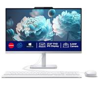 Lenovo Computer desktop FHD All-in-One da 24 pollici per Home Office, processore Intel N100 Quad-Core, RAM DDR4 da 32 GB, SSD PCIe da 1 TB, WiFi 6, RJ45, Bluetooth 5.2, Windows 11, tastiera e mouse