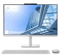 Lenovo Computer desktop FHD All-in-One da 24", processore Intel 4-Core (Beats i3-1110G4), RAM da 32 GB, SSD PCIe da 2 TB, HDMI, WiFi 6, RJ45, Bluetooth, Business AIO, Vent-Hear, tastiera e mouse