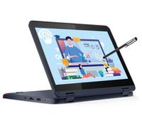 Lenovo Computer portatile 2 in 1 da 100 W (11,6", Intel Pentium N6000, 8 GB di RAM, SSD 512 GB), robusto e resistente all'acqua, per studenti e scuola, webcam, Wi-Fi, IST Pen, Win 11 Home, blu