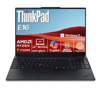 Lenovo Computer portatile aziendale ThinkPad E16 Gen 3, Intel Ultra 7 255H (edizione 2026), 16 GB DDR5 e SSD da 512 GB, batteria a lunga durata, pronto per l'AI, lettore di impronte digitali, Windows