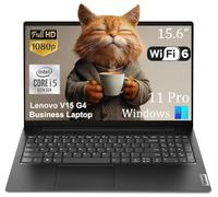 Lenovo Computer portatile aziendale V15 G4, display antiriflesso FHD da 15,6", Intel 8-Core i5-13420H (Beat i7-1355U), 16 GB di RAM, SSD da 512 GB, WiFi6, Bluetooth5.2, RJ-45, Windows 11 Pro, con kit