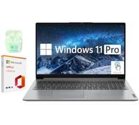 Lenovo Computer portatile FHD IdeaPad da 15,6 pollici per affari e studenti, laptop Windows 11 Pro con licenza Microsoft Office a vita, auricolari Plusera (Intel Core i3, touchscreen, 24 GB di RAM |