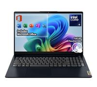 Lenovo Computer portatile Touchscreen da 15,6" per scuola e lavoro, Intel i5-1335U a 10 core, 8 GB di RAM, SSD da 512 GB, con Microsoft Office per il Web, Windows 11 Home