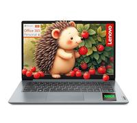 Lenovo Computer portatile ultra portatile per studenti, display FHD da 15,6 pollici, RAM 16 GB, SSD da 256 GB, HDD esterno da 500 GB, Lifetime Office 365, Intel Dual-Core, WiFi 6, Bluetooth 5.2, USB-C