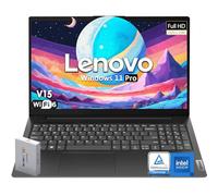 Lenovo Computer portatile V15, processore Intel Celeron N4500, 15,6" FHD 1920x1080 display LED antiriflesso, 32 GB di RAM, SSD PCIe da 1 TB, porta Ethernet RJ-45, WiFi 6 e Bluetooth 5.2, Windows 11