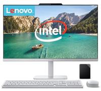 Lenovo Desktop tutto in uno da 24" | 16 GB di RAM| 1 TB di memoria (SSD da 512 GB a bordo con unità esterna da 512 GB) | CPU Intel Ultra-Fast 4-Core | Display Full HD | Wi-Fi 6| Windows 11 | KB e