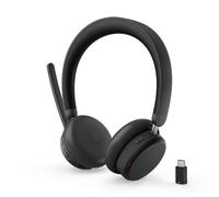 Auricolari Lenovo 6550 wireless Bluetooth con Cancellazione del Rumore, Teams, diadema, neri