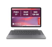 Lenovo Duet Chromebook 11” FHD+ (1920x1200), MediaTek Kompanio 838, RAM 8GB, Memoria 128GB, Schermo Touch, Chrome OS, Folio Stand e Tastiera inclusi - Luna Grey