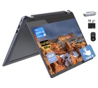 Lenovo Flex 3i Chromebook Spin 2-in-1 Convertible Laptop Business (2024), Intel Pentium N6000, touchscreen FHD IPS da 15,6 pollici, RAM 8 GB, 128 GB (64 GB eMMC+scheda 64 GB) WiFi 6, Chrome
