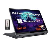Lenovo Flex 5i 2-in-1 14" FHD+ Touchscreen Laptop, Intel i3-1215U, 8GB LPDDR4, 544GB di spazio di archiviazione (256GB SSD + 288GB Docking Station), tastiera retroilluminata, lettore di impronte
